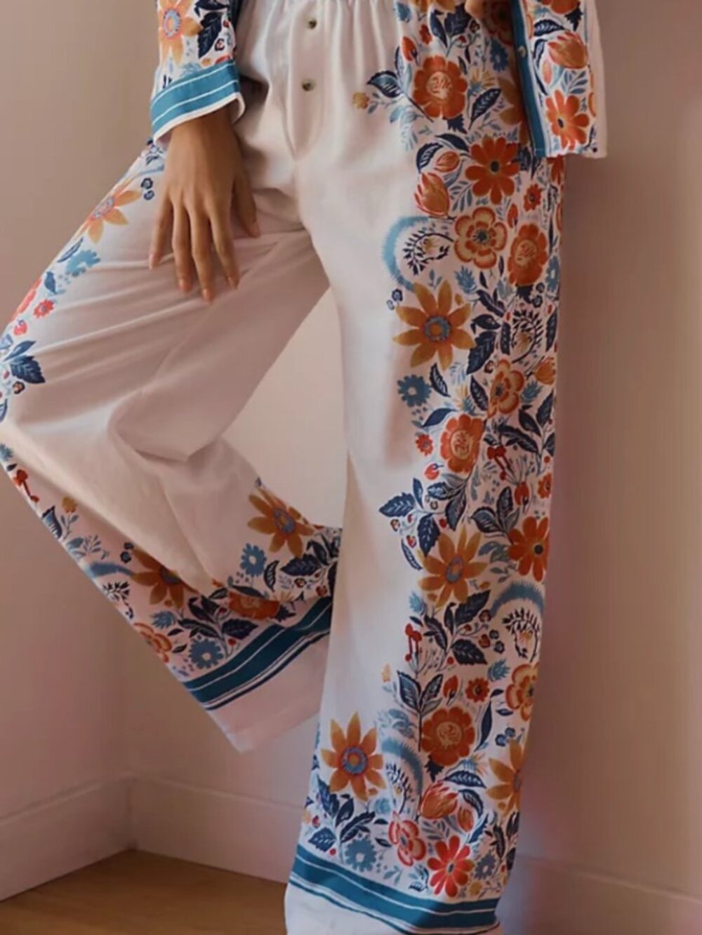 Anthropologie x Real Fun Wow Floral Flannel Pajama Pants Small